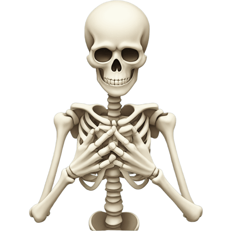 Praying emoji but it’s a skeleton  emoji