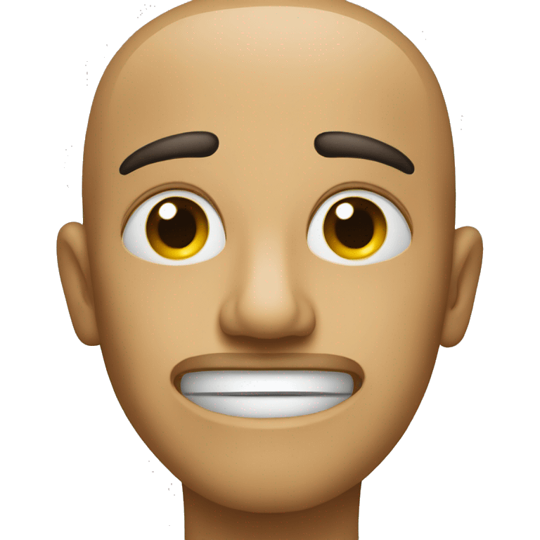 An emoji with one eye half-closed and the other wide open. emoji