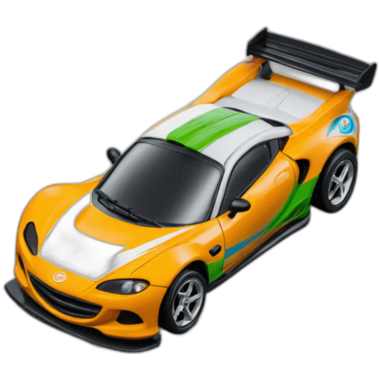 Estuche Hot wheels de Mazda Sport verde emoji