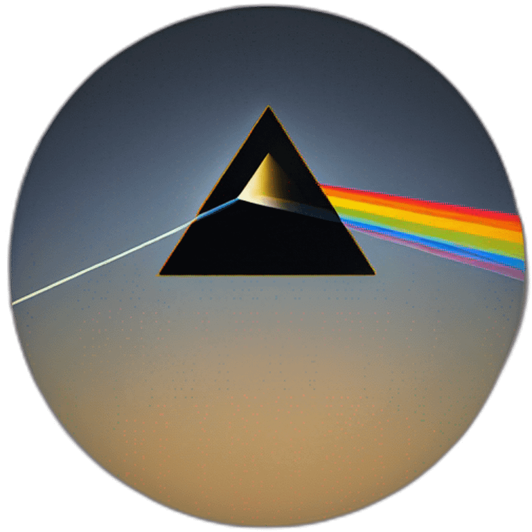 pink floyd dark side of the moon prism emoji