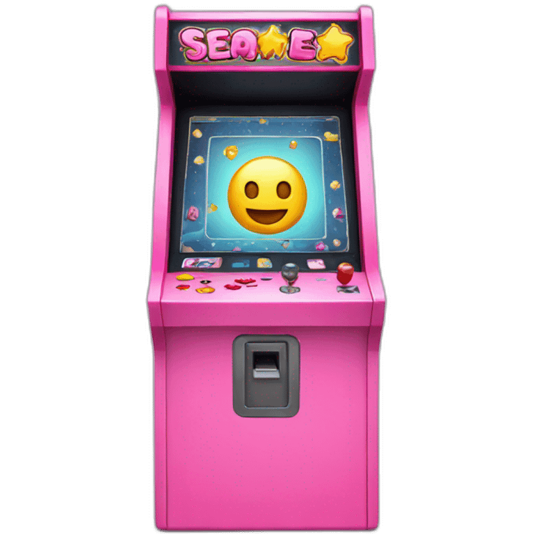 Pink Arcade machine emoji