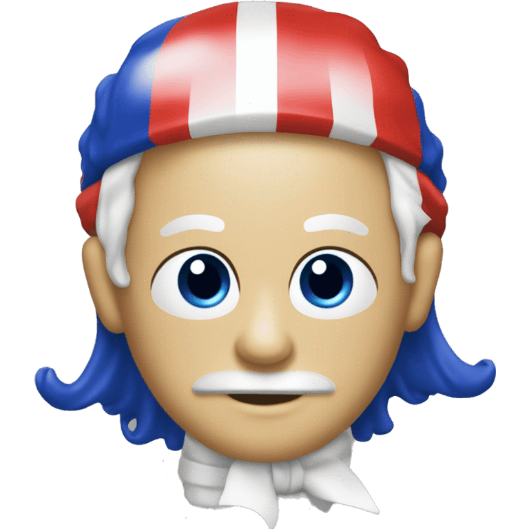 French phryge with a red, white and blue cockade emoji