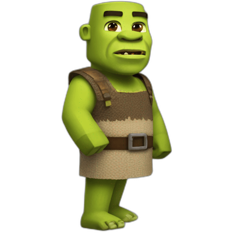 shrek from minecraft emoji