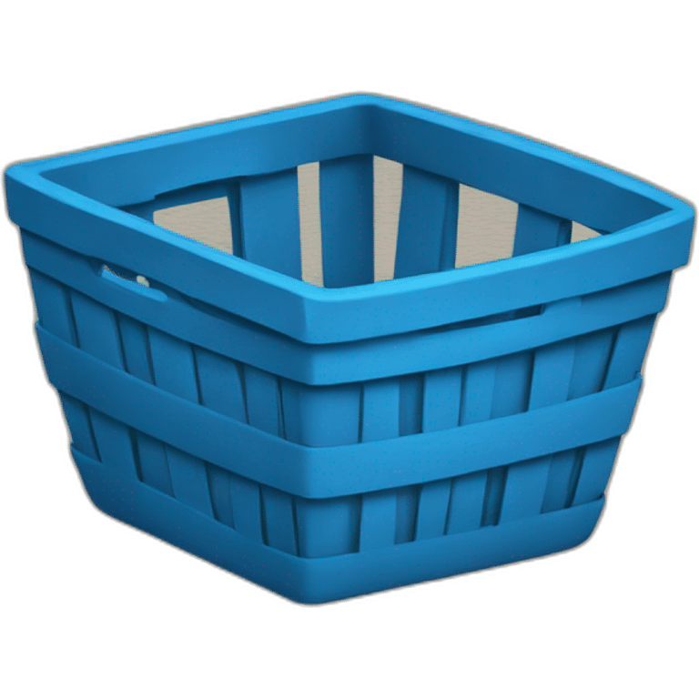 blue basket emoji