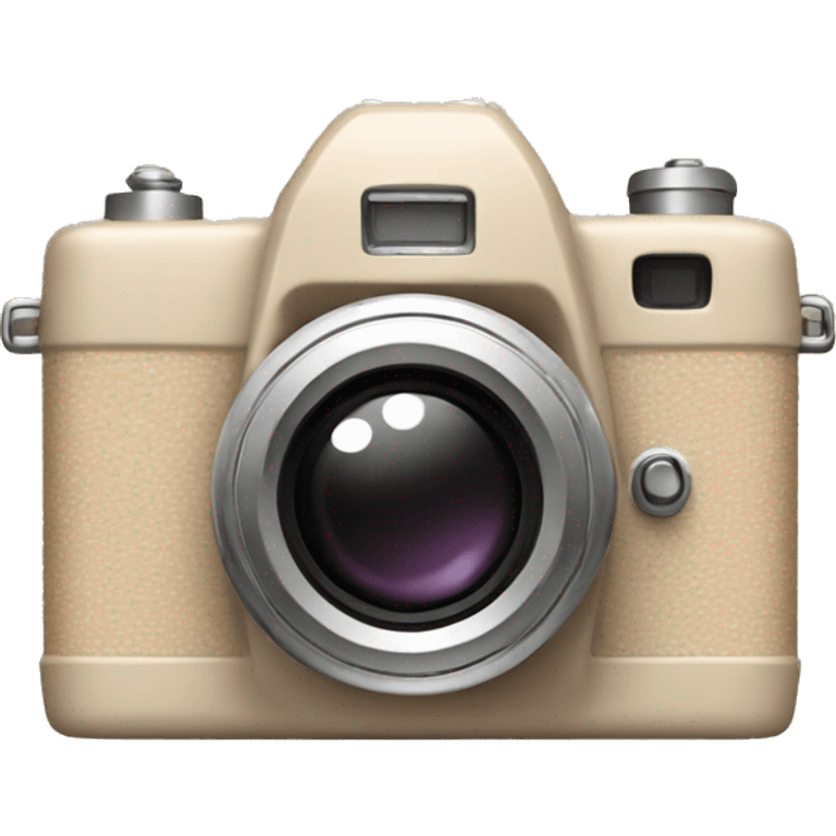 Beige photo camera  emoji