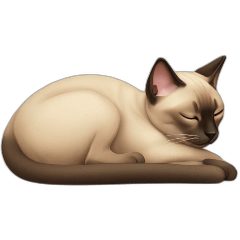 siamese cat sleeping emoji