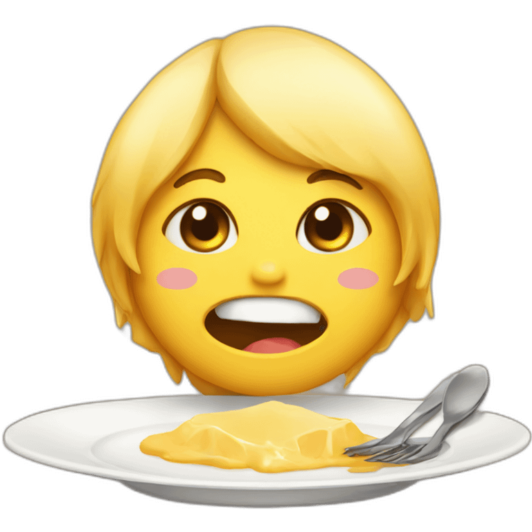 hungry cute plate emoji