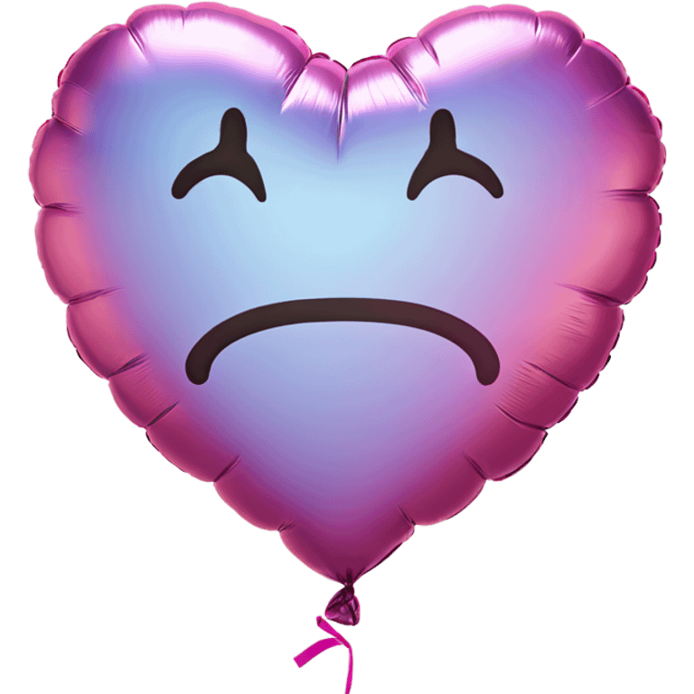 A foil balloon that’s say “I luv u” emoji