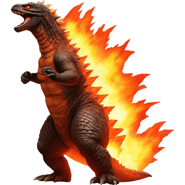 fire shot Godzilla  emoji