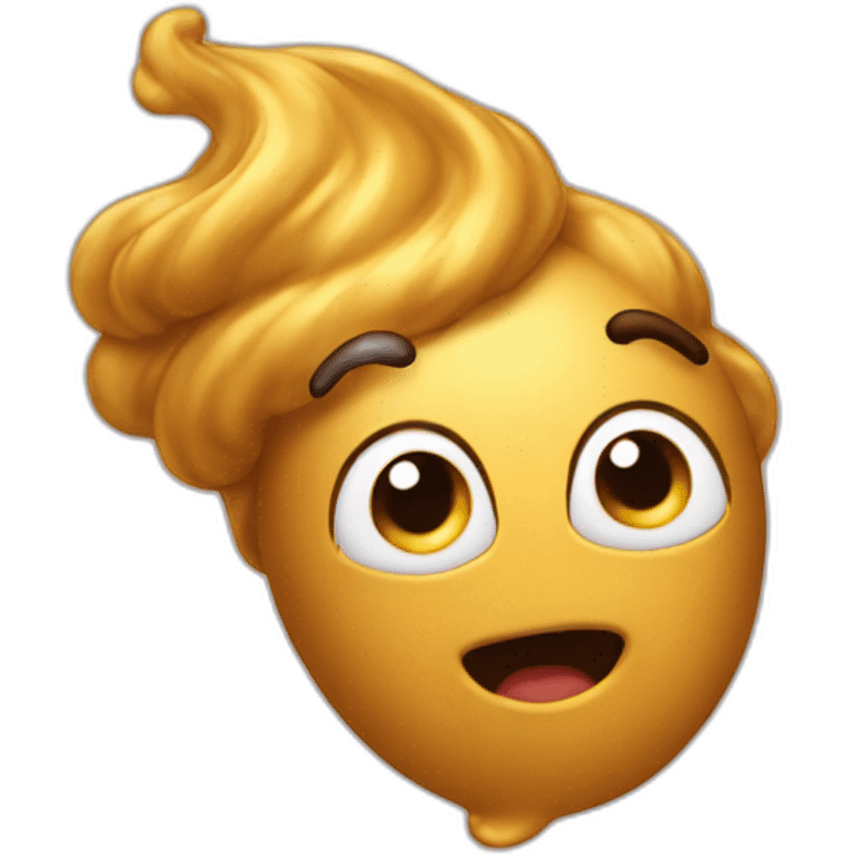 Golden poop emoji