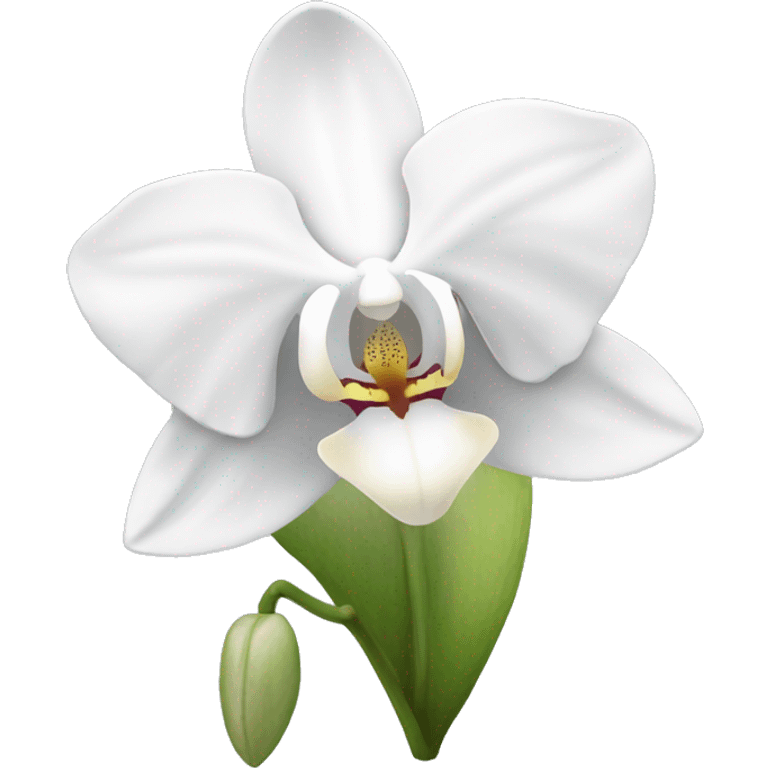 White orchid emoji