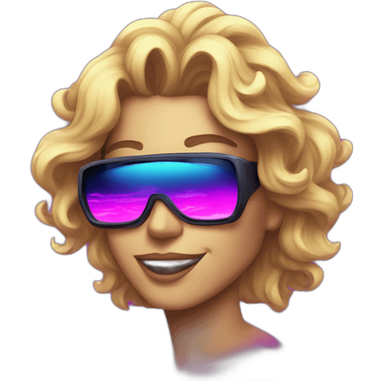 synthwave joy emoji