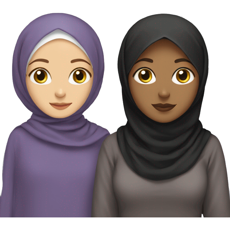 Hijabi and cat emoji