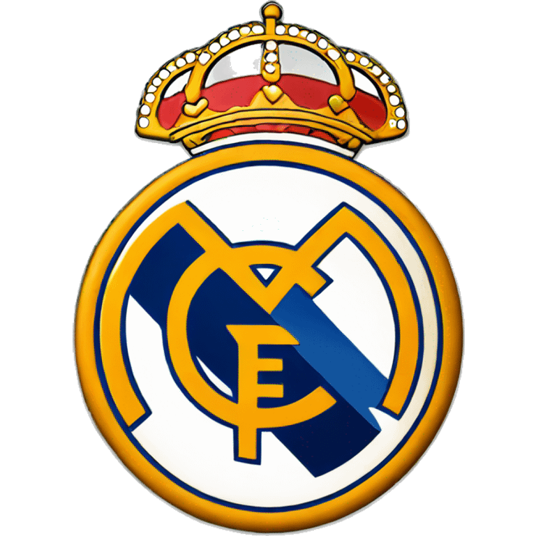 Real Madrid football club logo emoji