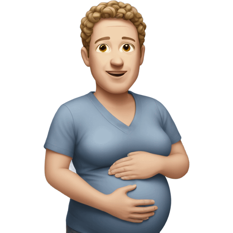 Pregnant zuck emoji