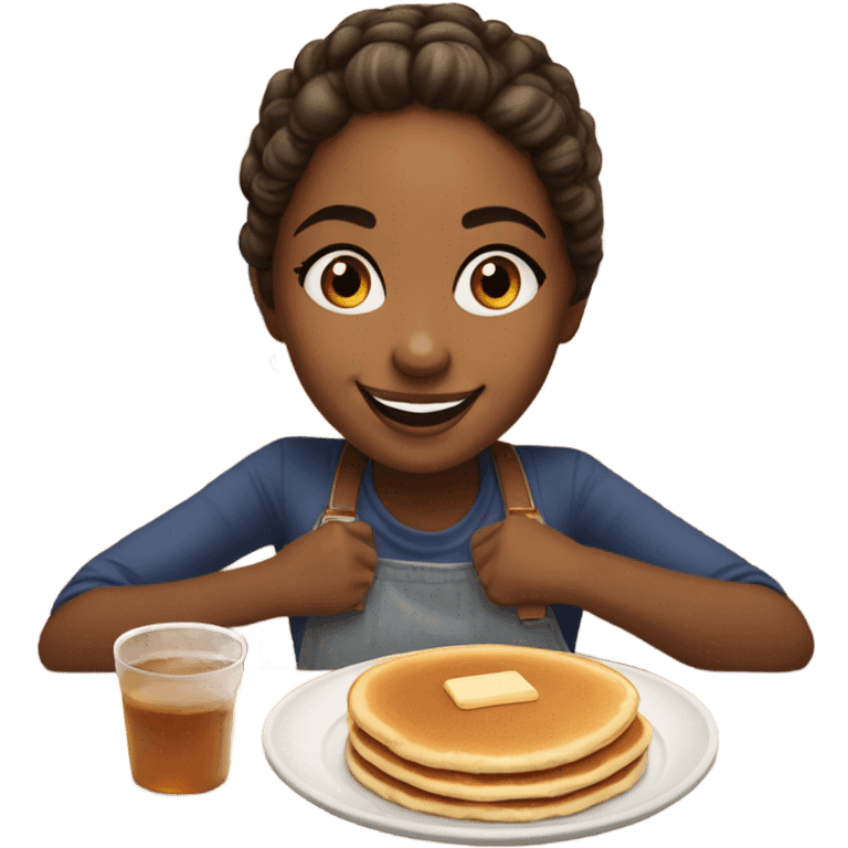 Girl at ihop emoji