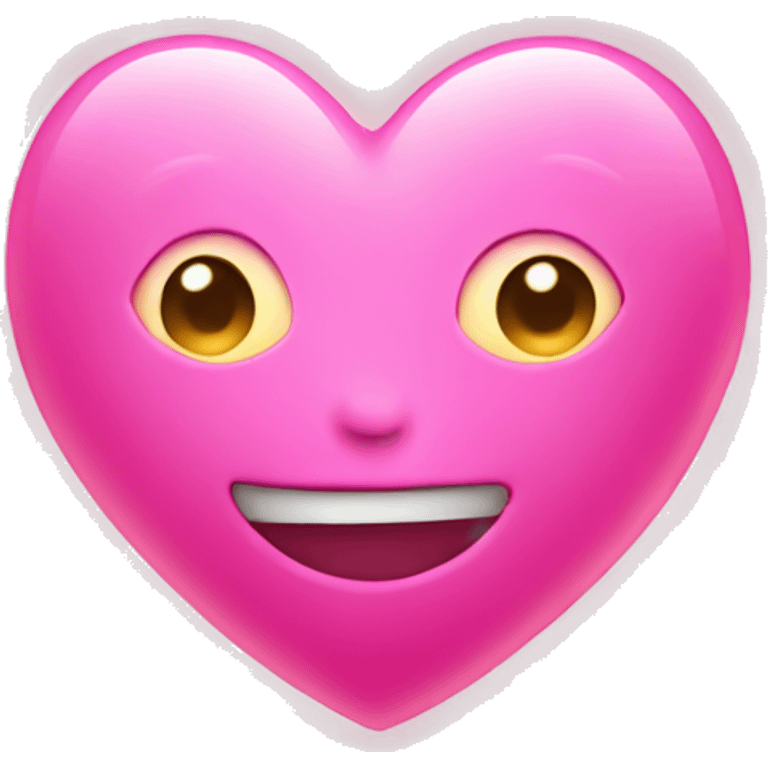 Glowing pink heart emoji