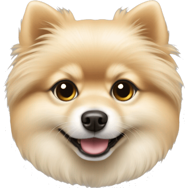 Pomeranian shpiz light beige color   emoji