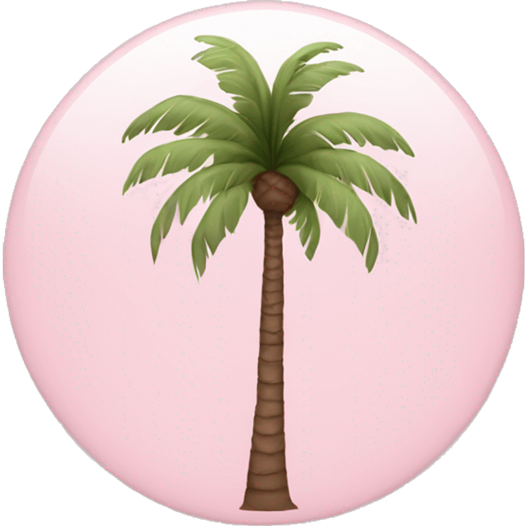 pastel pink round palm tree emoji