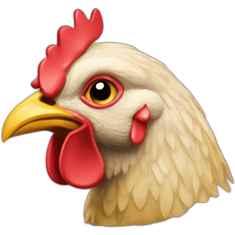 cabeza de gallina emoji