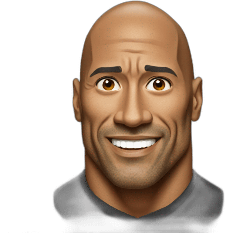 the rock meme emoji