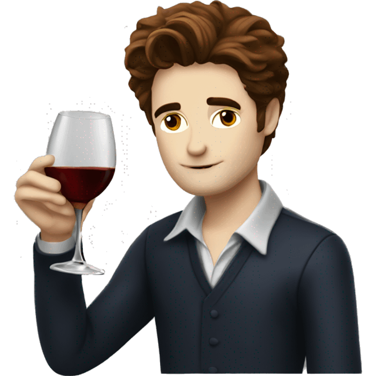 edward cullen drinking wine emoji