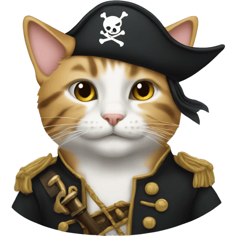 Cat with pirate emoji