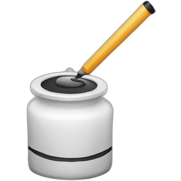 ink pot and feature emoji