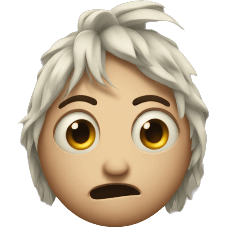 Emoji face with a song stuck in head emoji