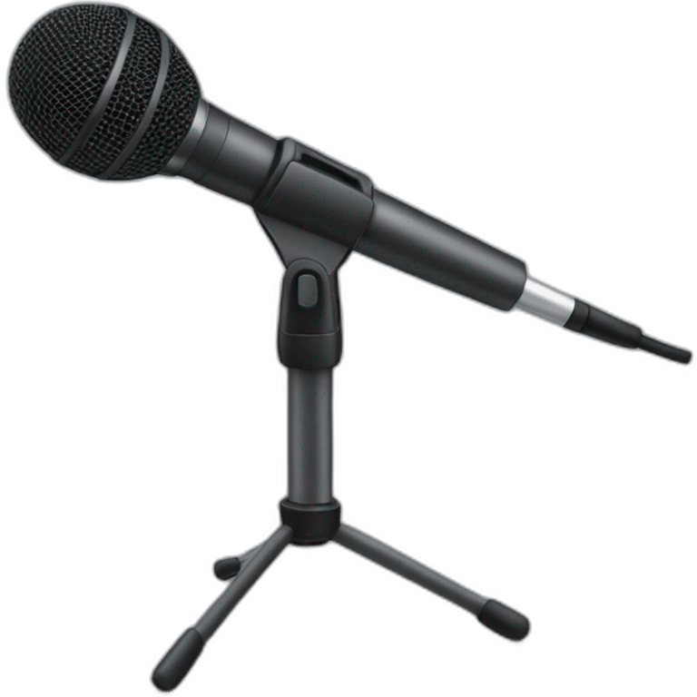 Microphone stand emoji