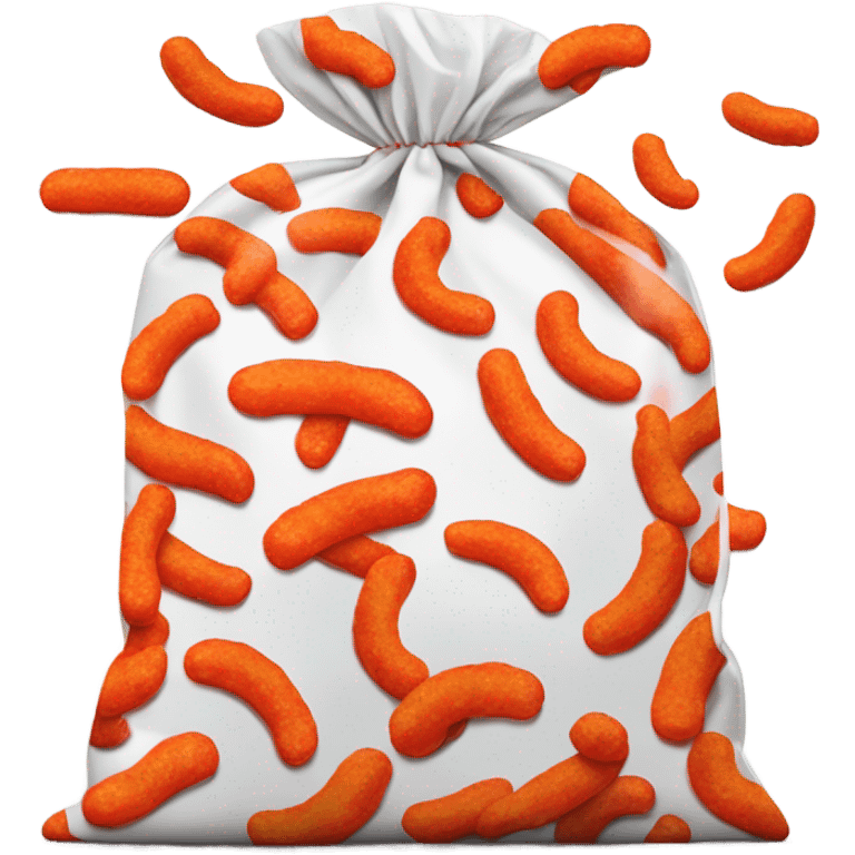 A bag of hot Cheetos emoji