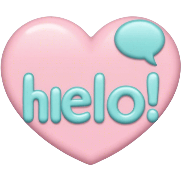 pastel sign say "hello" emoji