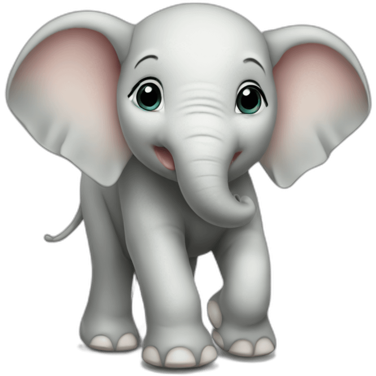 White baby elephant emoji