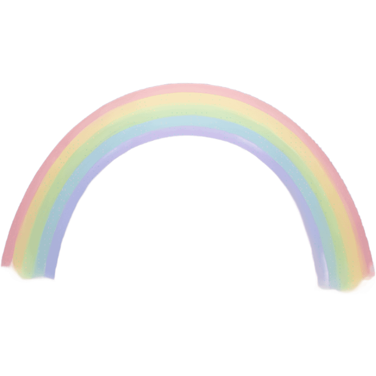 Pastel colored rainbow  emoji