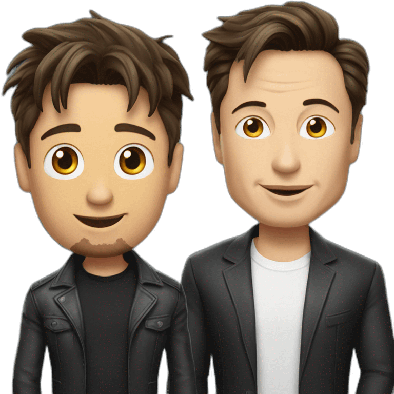 Elon musk with shahrukh khan emoji