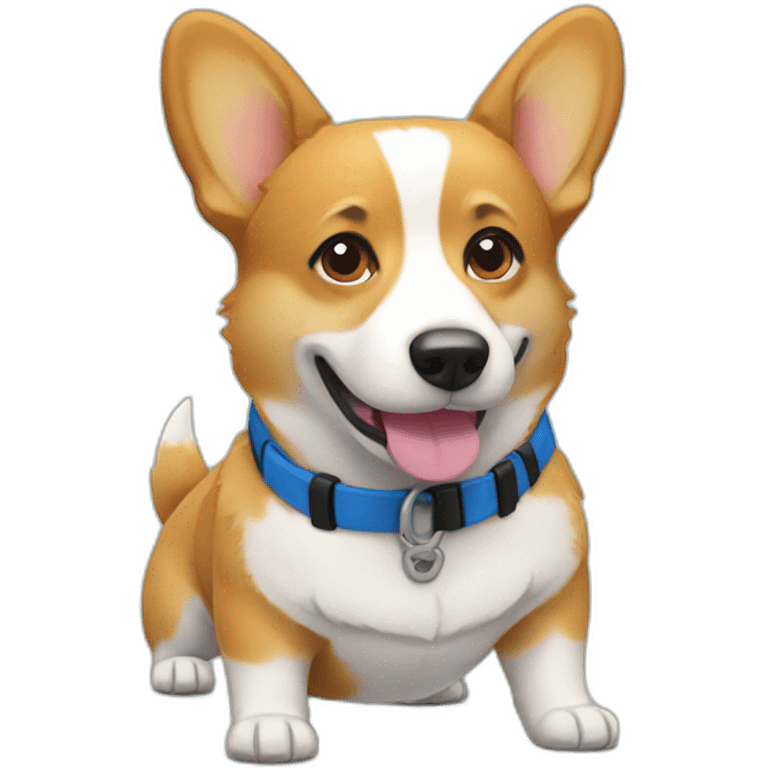 Corgi with swim shorts emoji