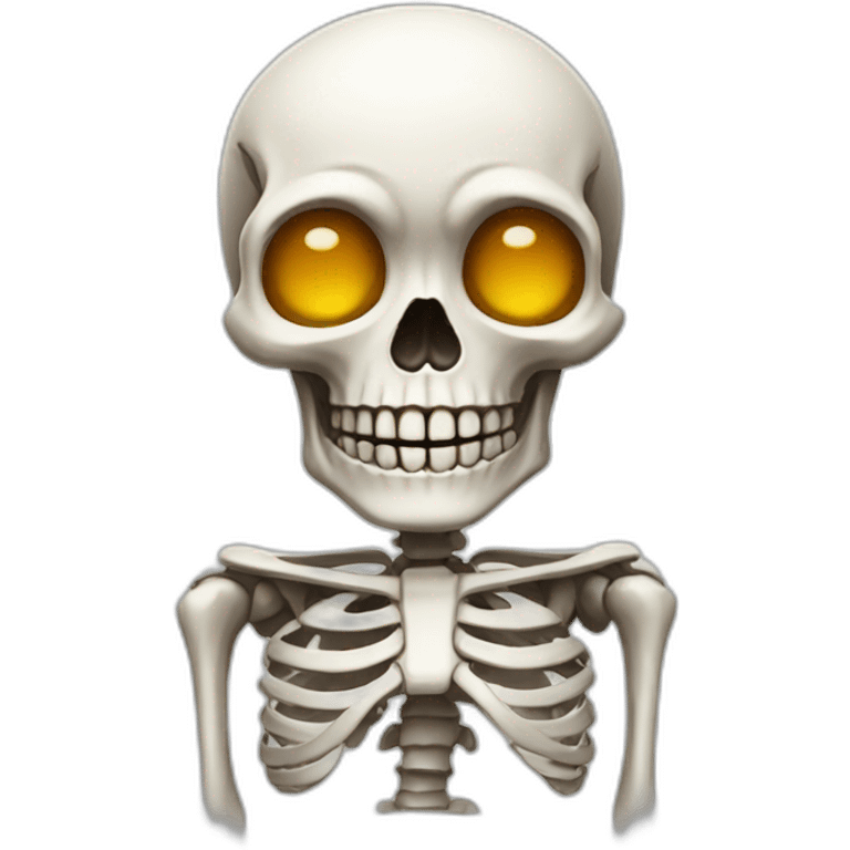 cute skeleton character emoji