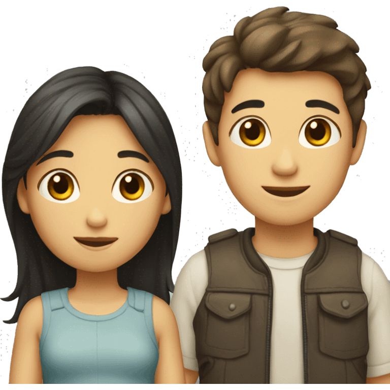 Girl and boy emoji