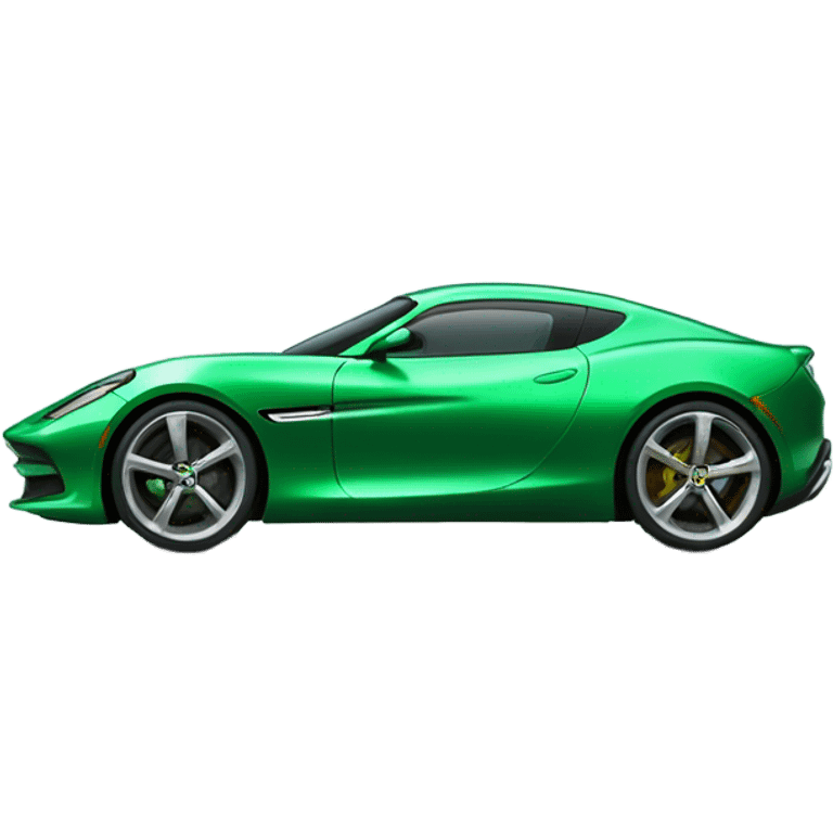 Green sports car emoji