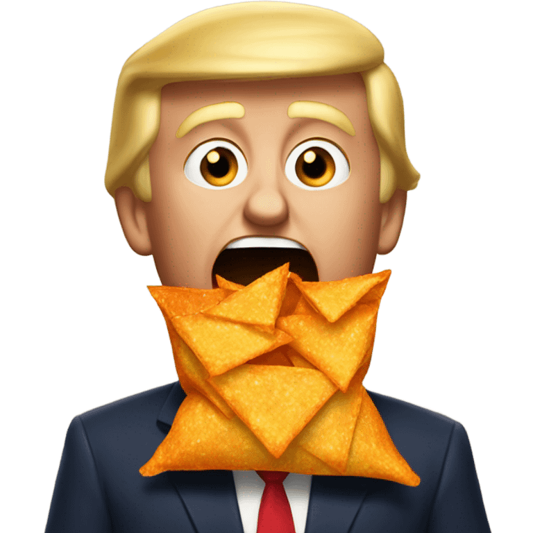 trump eat doritos emoji