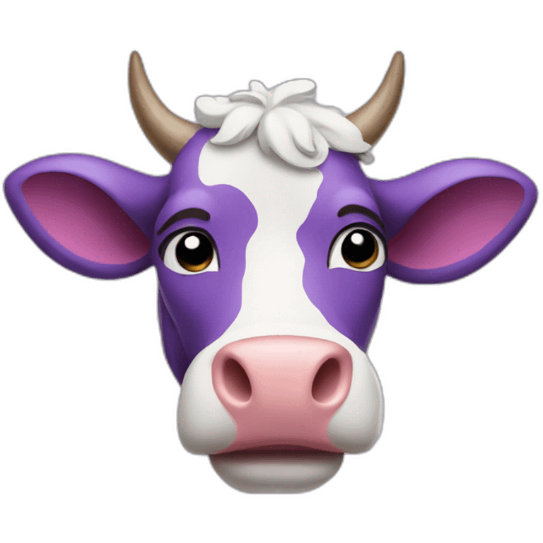 Purple cow emoji