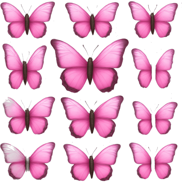 Butterfly pink emoji