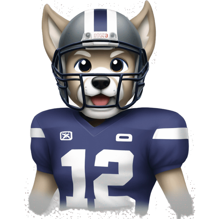 Husky football emoji