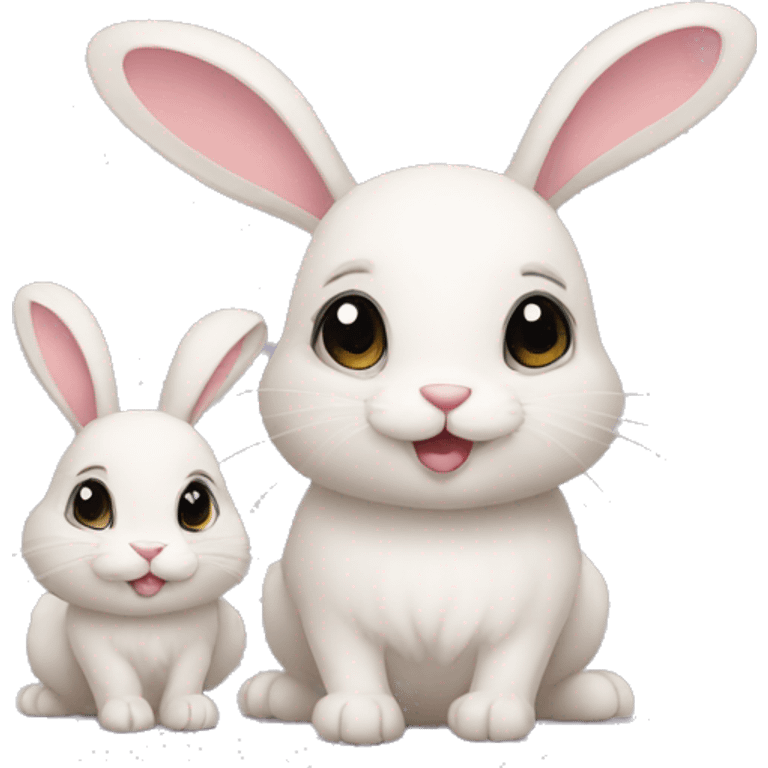 Bunny and buds emoji