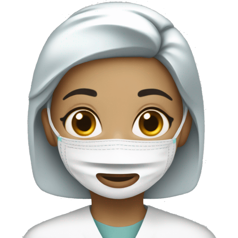 white surgeon girl emoji