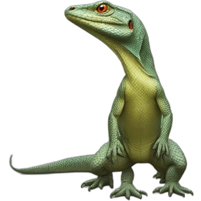 realistic full body monitor lizard emoji