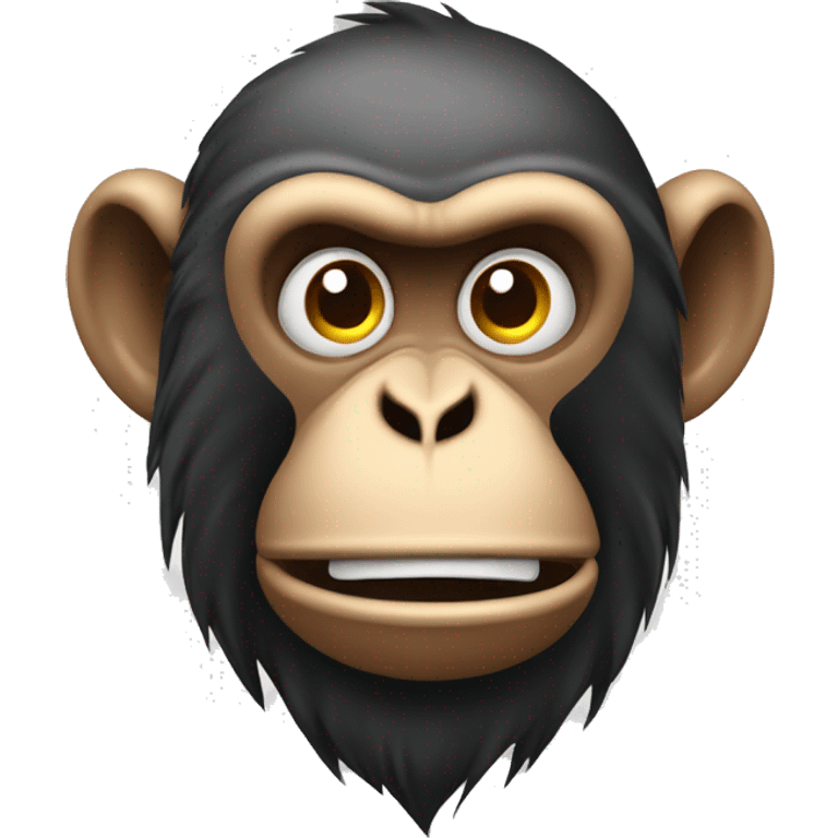 Confused monkey with anvil dropped on his face emoji