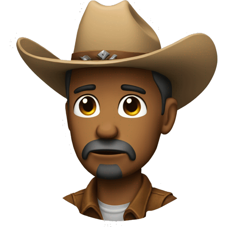 Sad cowboy emoji