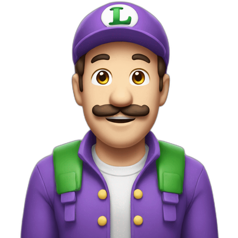 Luigi en violet emoji