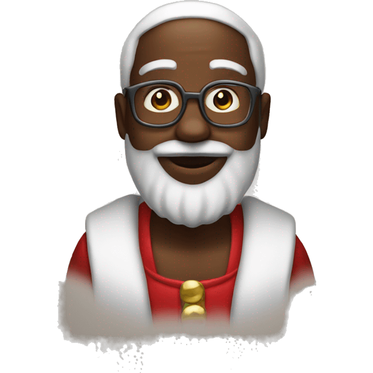 Black Santa emoji